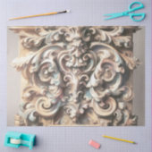 Pastel Zeichn der Architektur Verzierter Stein Car Seidenpapier (Basteln)