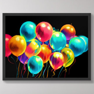 Pastel Zeichne farbenfrohe, fröhliche Bouquet von Poster
