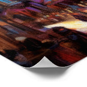 Pastel Zeichnend Altstadt Europas Poster (Ecke)