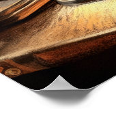 Pastel Zeichnend antikes Telefon aus der Ära der 1 Poster (Ecke)