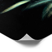 Pastel Zeichnend Aquamarine Ente auf Wasser Poster (Ecke)