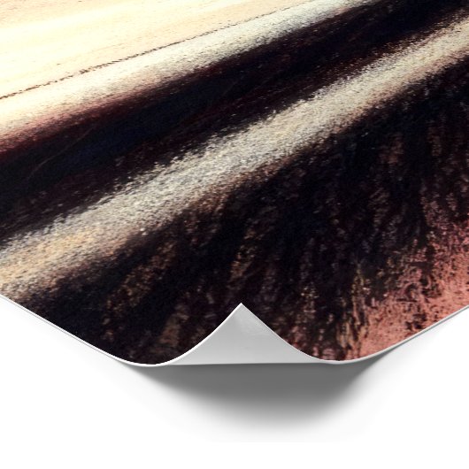 Pastel Zeichnend Ballerina auf Pointe Poster (Ecke)