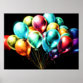 Pastel Zeichnend farbenfrohe Happy Bouquet von Bal Poster (Vorne)