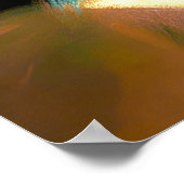 Pastel Zeichnend Kristallsubstanz im Sonnenstillle Poster (Ecke)