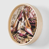 Pastel Zeichnend rosa Heelse Purpurkosmetik Uhr (Winkel)