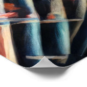 Pastel Zeichnend schöne japanische Fan Poster (Ecke)