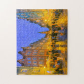 Pastel zeichnend Stadttor Danzig Blick auf Neptun Puzzle (Vertikal)