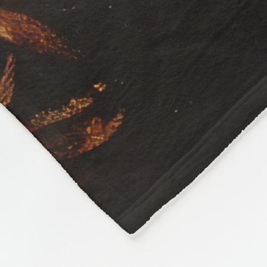 Pastel Zeichnete eines Weihnachtsbeiches Fleecedecke (Ecke)