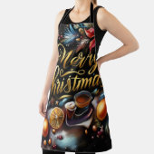 Pastel Zeichnete eines Weihnachtsbeiches Schürze (InSitu)