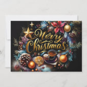 Pastel Zeichnete von Christmas Whimsical Feiertagskarte (Vorderseite)