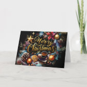 Pastel Zeichnete von Christmas Whimsical Karte (Vorderseite)