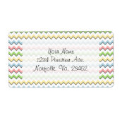 Pastel Zickzack Drop Shadow von Shirley Taylor (Vorne)