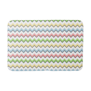 Pastel Zickzack Drop Shadow von Shirley Taylor Badematte