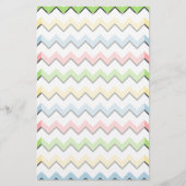 Pastel Zickzack Drop Shadow von Shirley Taylor Briefpapier (Vorderseite)