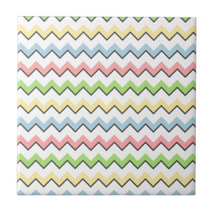 Pastel Zickzack Drop Shadow von Shirley Taylor Fliese