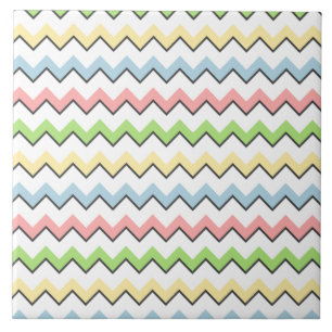 Pastel Zickzack Drop Shadow von Shirley Taylor Fliese