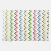 Pastel Zickzack Drop Shadow von Shirley Taylor Geschirrtuch (Horizontal)