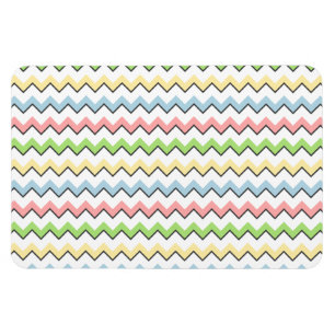Pastel Zickzack Drop Shadow von Shirley Taylor Magnet