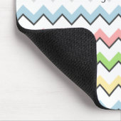 Pastel Zickzack Drop Shadow von Shirley Taylor Mousepad (Ecke)