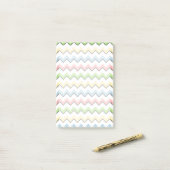 Pastel Zickzack Drop Shadow von Shirley Taylor Post-it Klebezettel (Auf Schreibtisch)