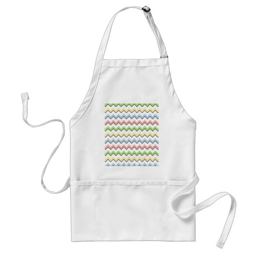 Pastel Zickzack Drop Shadow von Shirley Taylor Schürze (Vorne)
