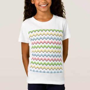 Pastel Zickzack Drop Shadow von Shirley Taylor T-Shirt