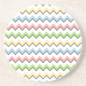 Pastel Zickzack Drop Shadow von Shirley Taylor Untersetzer (Vorne)