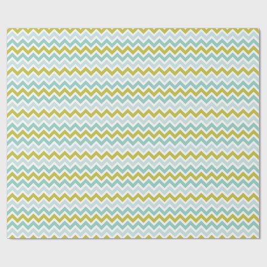 Pastel Zickzack Geometric Zigzag Muster Geschenkpapier (Flach)