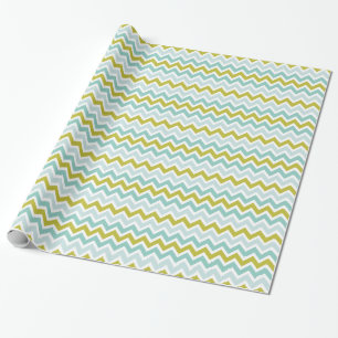Pastel Zickzack Geometric Zigzag Muster Geschenkpapier