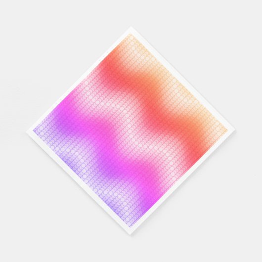 Pastel Zickzack Paper Luncheon Napkins Serviette (Ecke)
