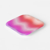 Pastel Zickzack Pappteller (Gewinkelt)