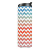 Pastel Zickzack Thermosbecher (Nach links gedreht)