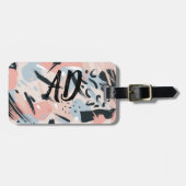 Pastelabstraktion Gepäckanhänger (Vorderseite horizontal)