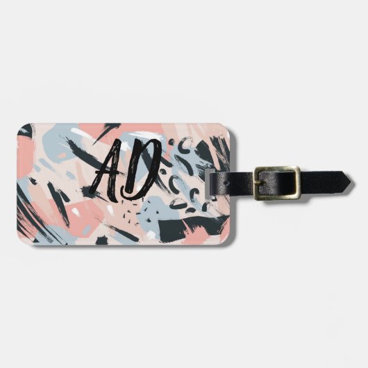 Pastelabstraktion Gepäckanhänger (Vorderseite horizontal)