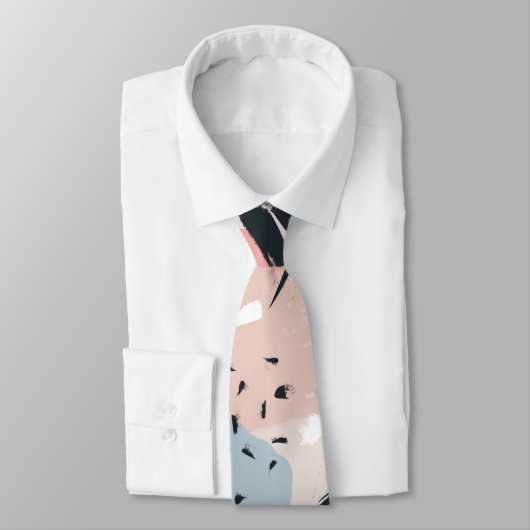 Pastelabstraktion Krawatte (Gebunden)