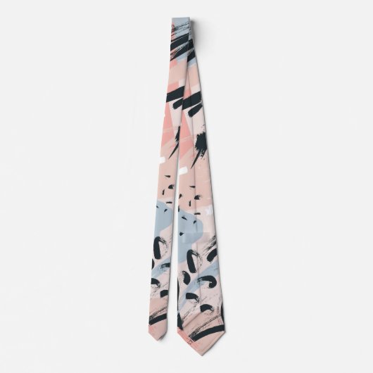 Pastelabstraktion Krawatte (Rückseite)