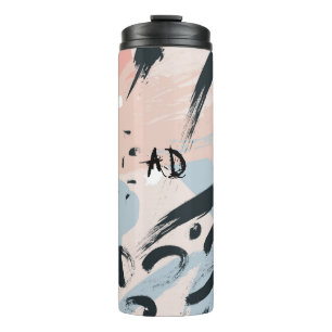 Pastelabstraktion Thermosbecher