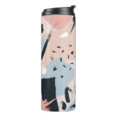 Pastelabstraktion Thermosbecher (Nach links gedreht)