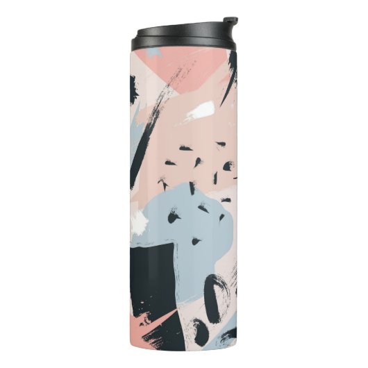 Pastelabstraktion Thermosbecher (Nach links gedreht)