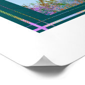 Pastelbaum mit leichter Brise Poster (Ecke)