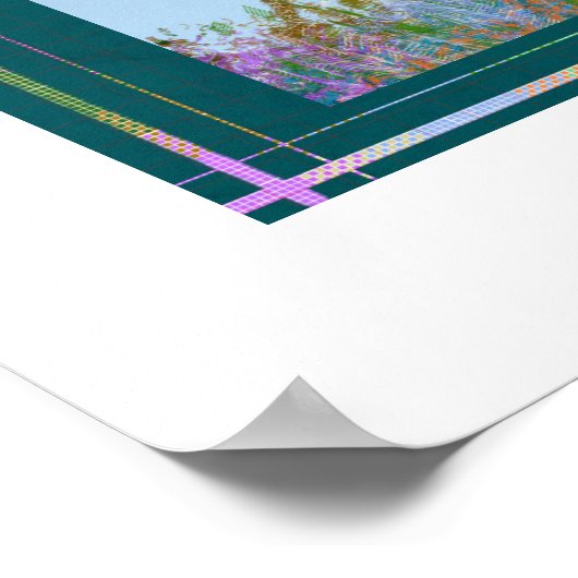 Pastelbaum mit leichter Brise Poster (Ecke)