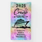 Pastelbläschen Cruise Squad Cruise Door Banner (Vertikal)