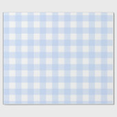 Pastelblau Kariertes Muster Oster Geschenkpapier (Flach)
