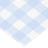 Pastelblau Kariertes Muster Oster Kurzer Tischläufer (Ecke)
