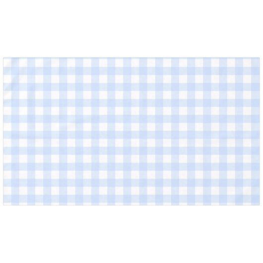 Pastelblau Kariertes Muster Oster Tischdecke (Vorderseite (Horizontal))