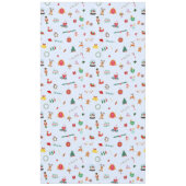 Pastelblaue Weihnachtsdekorationstabelle für die Z Tischdecke (Vorderseite)