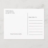 Pastelblock - Tropenfarben - Save the Date Ankündigungspostkarte (Rückseite)