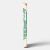 Pastelblumenreben und Blätter auf Cremeuntergrund Case-Mate iPhone Hülle (Rückseite / Links)