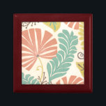 Pastelblumenreben und Blätter auf Cremeuntergrund Geschenkbox<br><div class="desc">Blumenweine und Blätter in Pastellfarben sind die Themen dieses Stückes von Erica J. Vess. Die Pastellmischung auf dem cremefarbenen Hintergrund sorgt dafür,  dass sich das Gemälde ohne überwältigende Sinneseindrücke auszeichnet. Legen Sie diesen tropischen Druck noch heute auf Ihre Zuhause!</div>