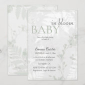 Pastelblüten Blütenblätter blühen Einladung (Vorne/Hinten)